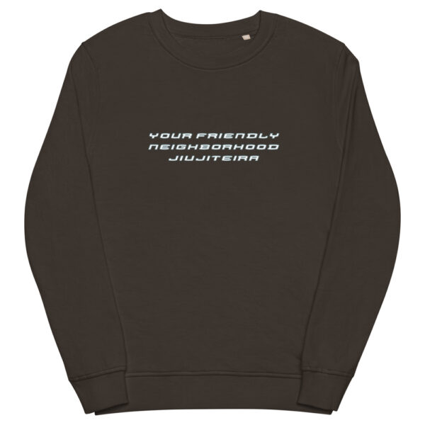 unisex organic sweatshirt deep charcoal grey front 61f73689d0cab
