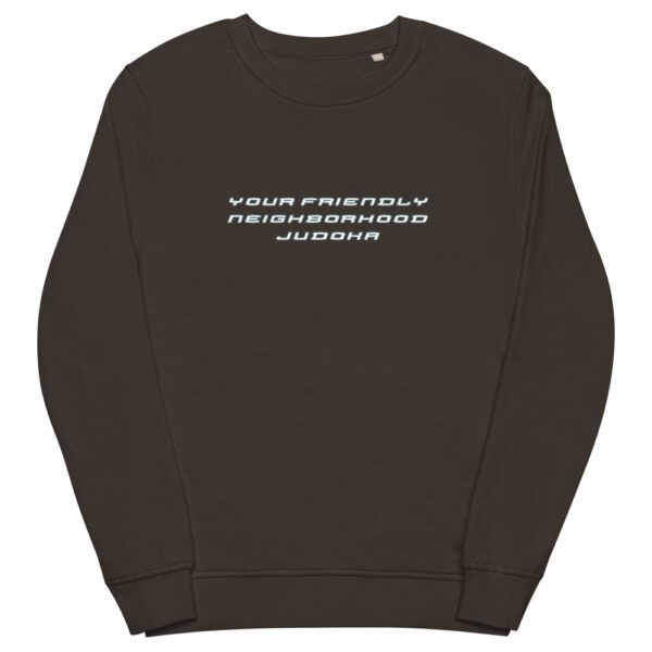 unisex organic sweatshirt deep charcoal grey front 61f736fbb2f20