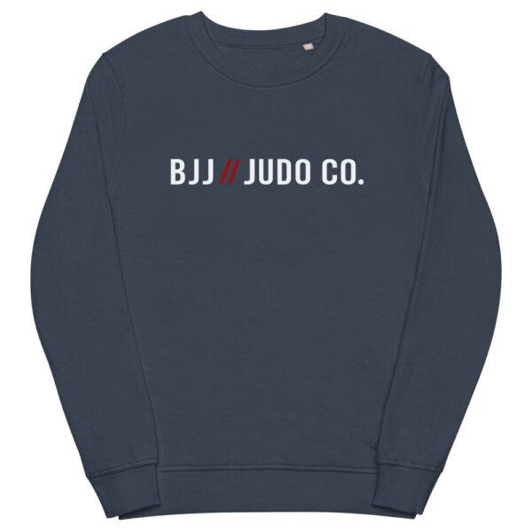 unisex organic sweatshirt french navy front 61f7315636864