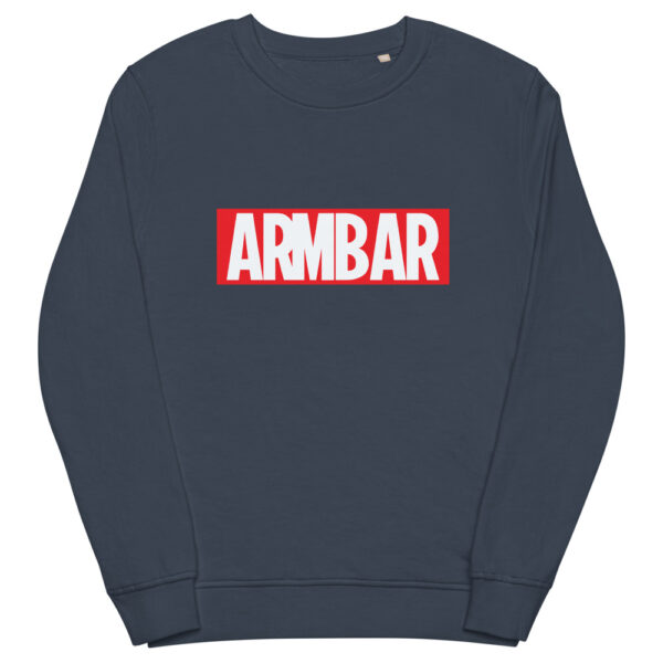 unisex organic sweatshirt french navy front 61f732658ee12