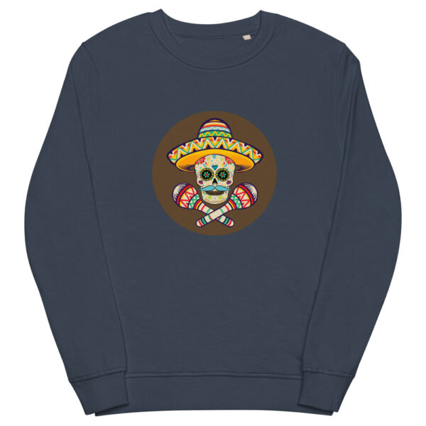 unisex organic sweatshirt french navy front 61f733989b5fe
