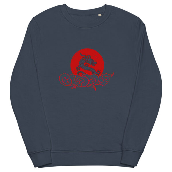 unisex organic sweatshirt french navy front 61f733f9236aa