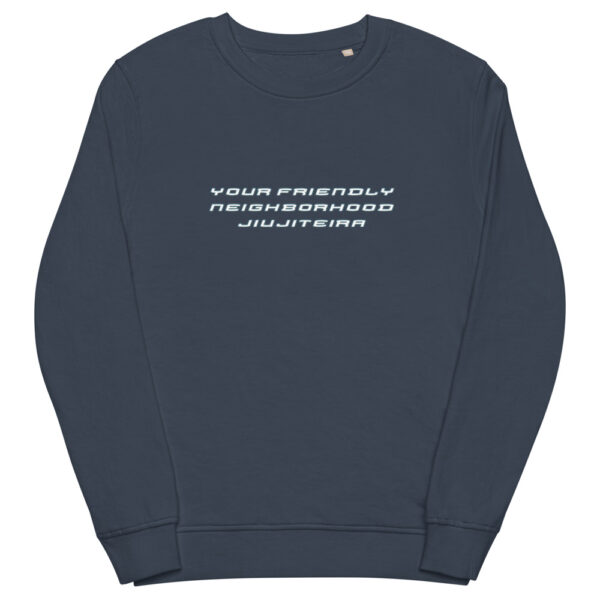 unisex organic sweatshirt french navy front 61f73689d1076