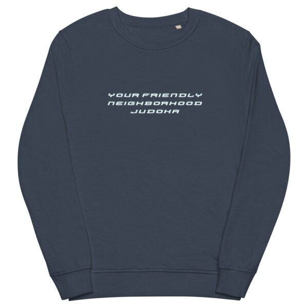 unisex organic sweatshirt french navy front 61f736fbb31bf