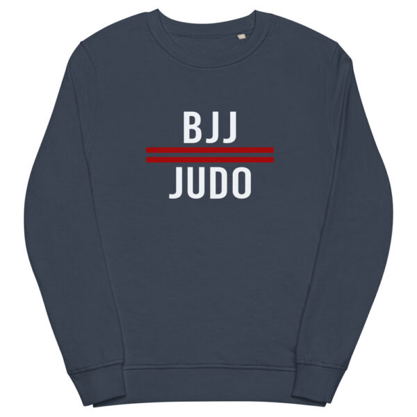 unisex organic sweatshirt french navy front 622ac334865db