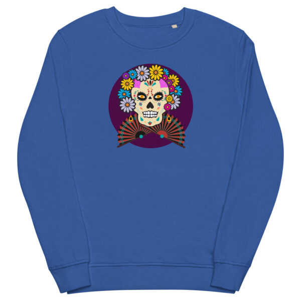 unisex organic sweatshirt royal blue front 61f733294c76f