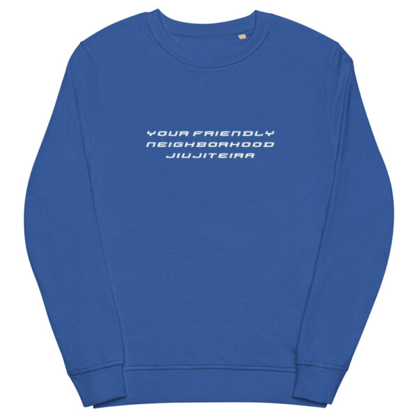 unisex organic sweatshirt royal blue front 61f73689d13c1