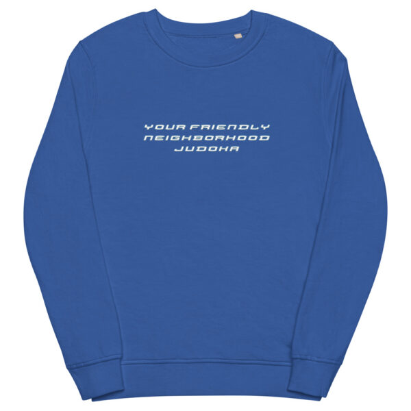unisex organic sweatshirt royal blue front 61f736fbb34c6