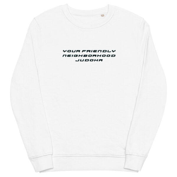 unisex organic sweatshirt white front 61f7380a605ed