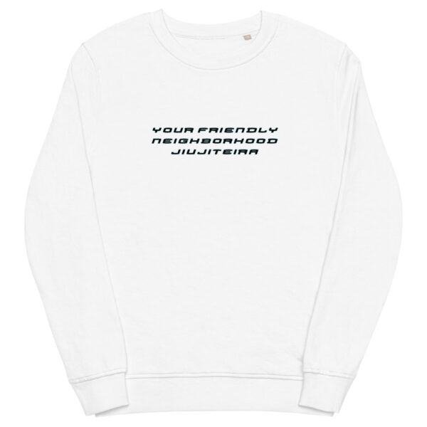 unisex organic sweatshirt white front 61f73862a9b65