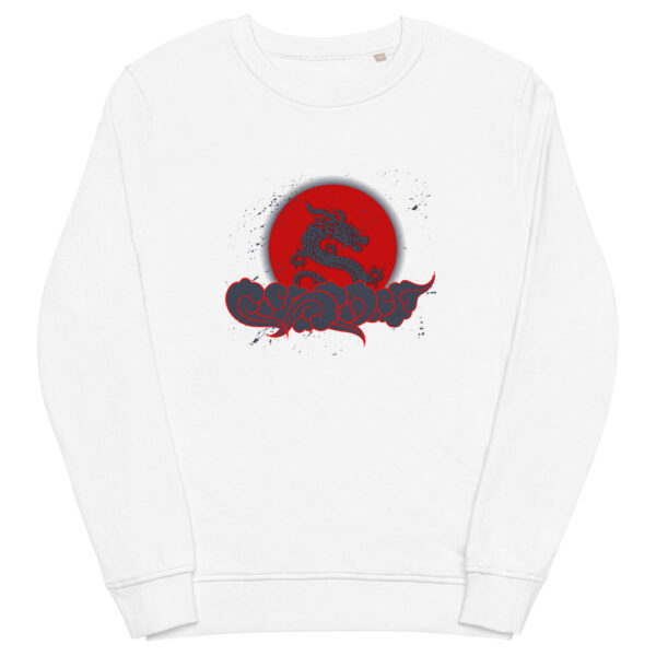 unisex organic sweatshirt white front 61f739986b7de