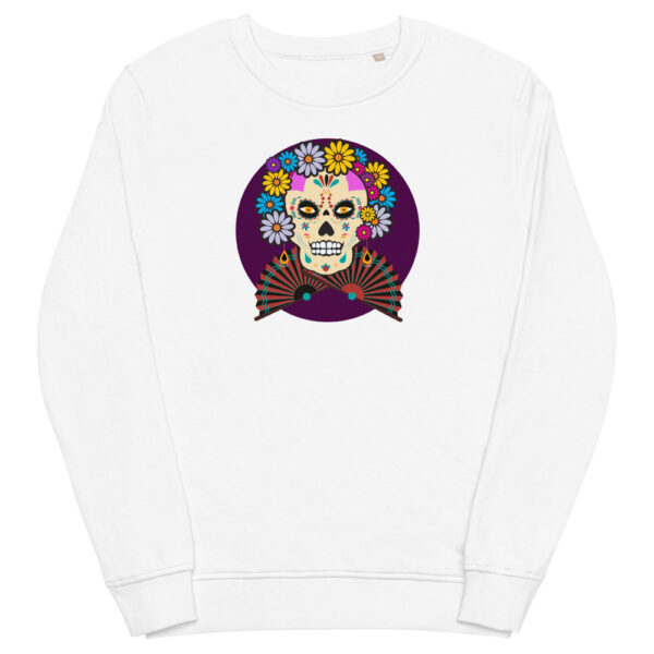 unisex organic sweatshirt white front 61f739dfba1ff