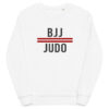 unisex organic sweatshirt white front 61f73a754e38b