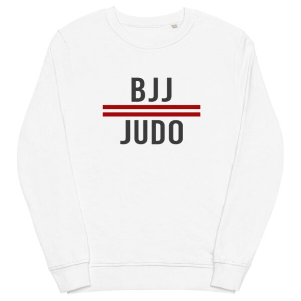 unisex organic sweatshirt white front 61f73a754e38b