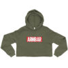 womens cropped hoodie military green 5fda972d1fdbc