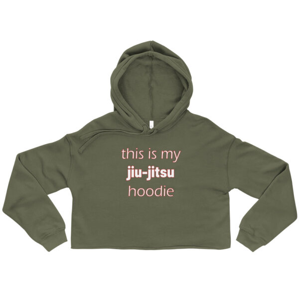 womens cropped hoodie military green 5fdb068c3e888