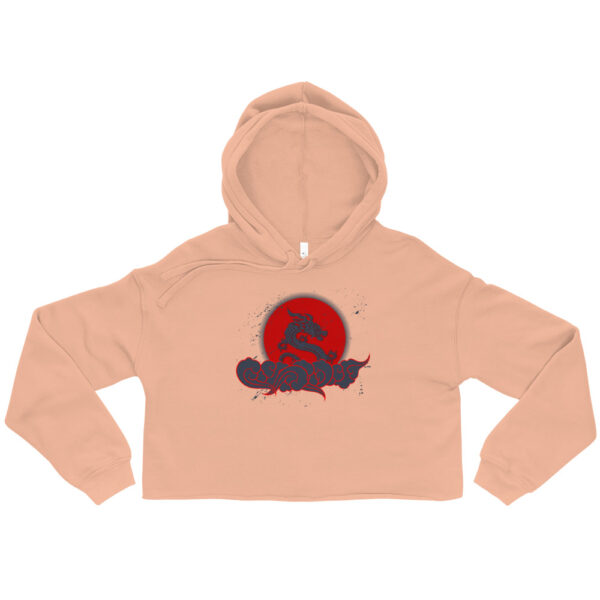 womens cropped hoodie peach 5fda99cdee537