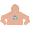 womens cropped hoodie peach front 623493aaea9f7
